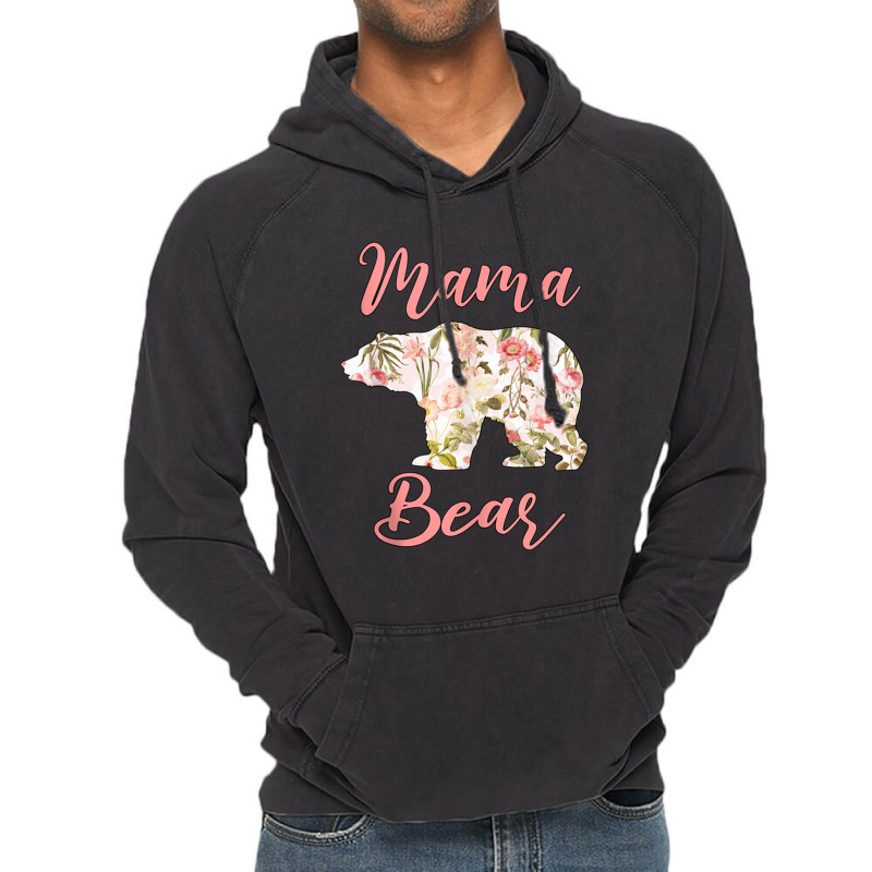 Hot Trend Mama Bear Floral Mothers Day Vintage Hoodie | Artistshot