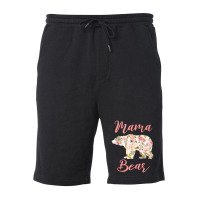 Hot Trend Mama Bear Floral Mothers Day Fleece Short | Artistshot