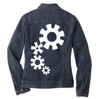 Mechanic Gears Ladies Denim Jacket | Artistshot