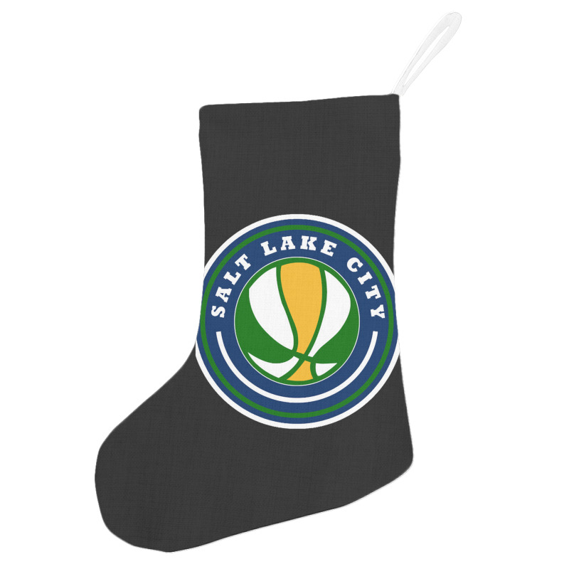 Salt Lake City Basketball Boy Holiday Stocking | Artistshot