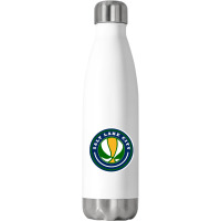 Salt Lake City Basketball Boy Stainless Steel Water Bottle | Artistshot