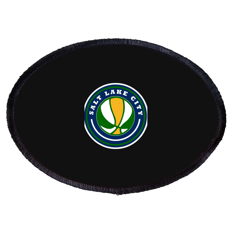 Salt Lake City Basketball Boy Oval Patch | Artistshot