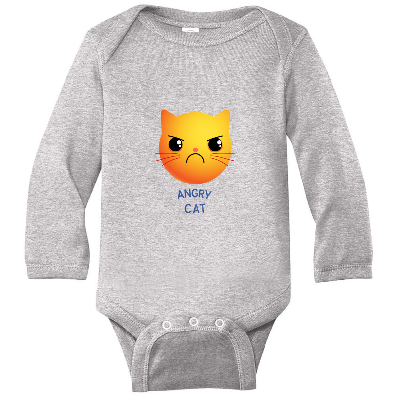 Angry Cat Long Sleeve Baby Bodysuit by LievenMarsden | Artistshot