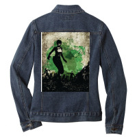 Resi Zero Rebecca Chambers Minimalist Art Ladies Denim Jacket | Artistshot