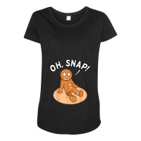 Oh Snap Freak Funny Amputee Prosthetic Surgery Graphic Maternity Scoop Neck T-shirt | Artistshot