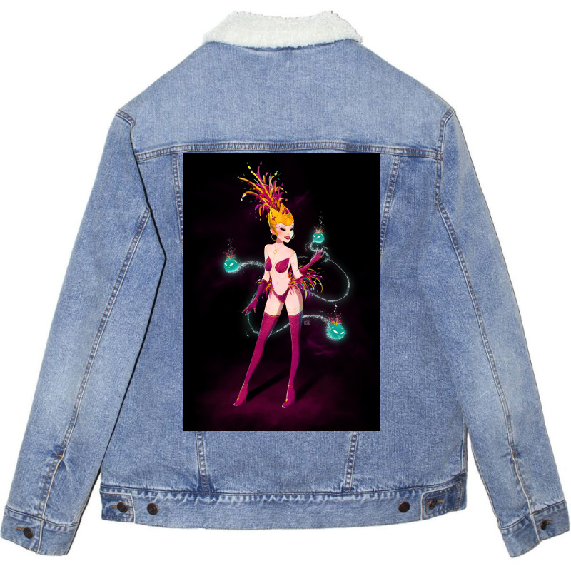 Darkstar Unisex Sherpa-Lined Denim Jacket by cevassanadel | Artistshot