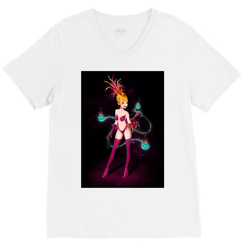 Darkstar V-Neck Tee by cevassanadel | Artistshot