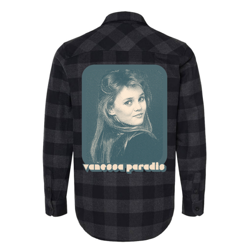 Vanessa Paradis Retro Style 80s Francophile Design Gift Flannel Shirt | Artistshot