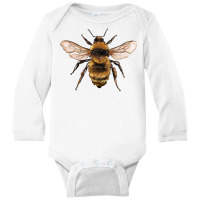 Bee Long Sleeve Baby Bodysuit | Artistshot