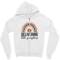 We Deliver The Cutest Little Pumpkins Zipper Hoodie | Artistshot