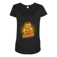 Boxing Champs Meme Cartoon Maternity Scoop Neck T-shirt | Artistshot