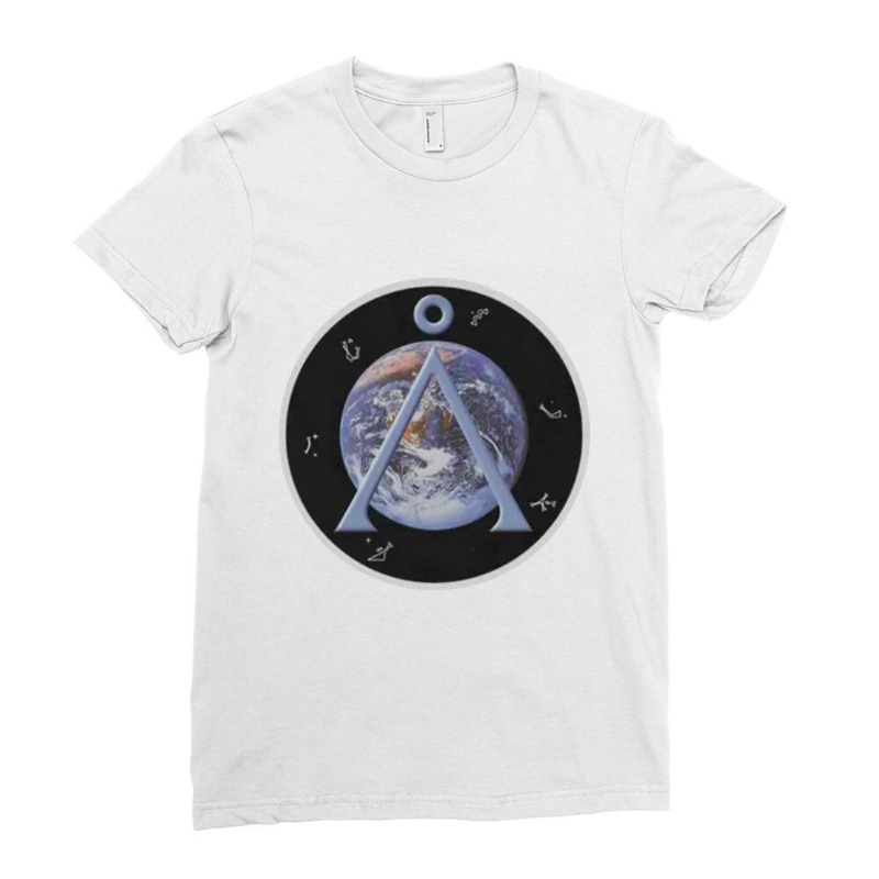 Stargate Earth Emblem Ladies Fitted T-Shirt by saterseim | Artistshot