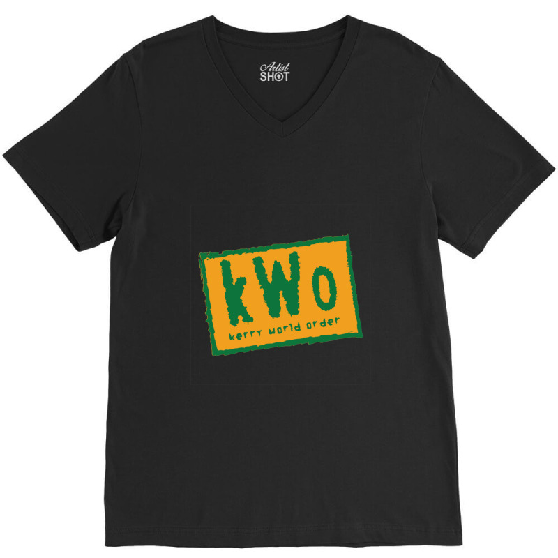 Kerry World Order Gold V-neck Tee | Artistshot