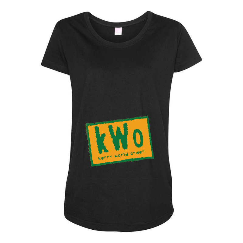 Kerry World Order Gold Maternity Scoop Neck T-shirt | Artistshot