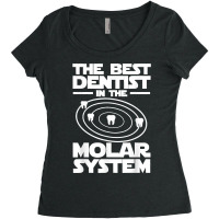 Best Dentist In The Molar System Iam Dental Hygienist Women's Triblend Scoop T-shirt | Artistshot