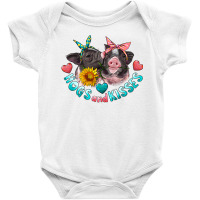 Hogs And Kisses Pigs Baby Bodysuit | Artistshot