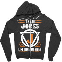 Limited Edition Family Name Team Jones Lifetime Member Zipper Hoodie | Artistshot