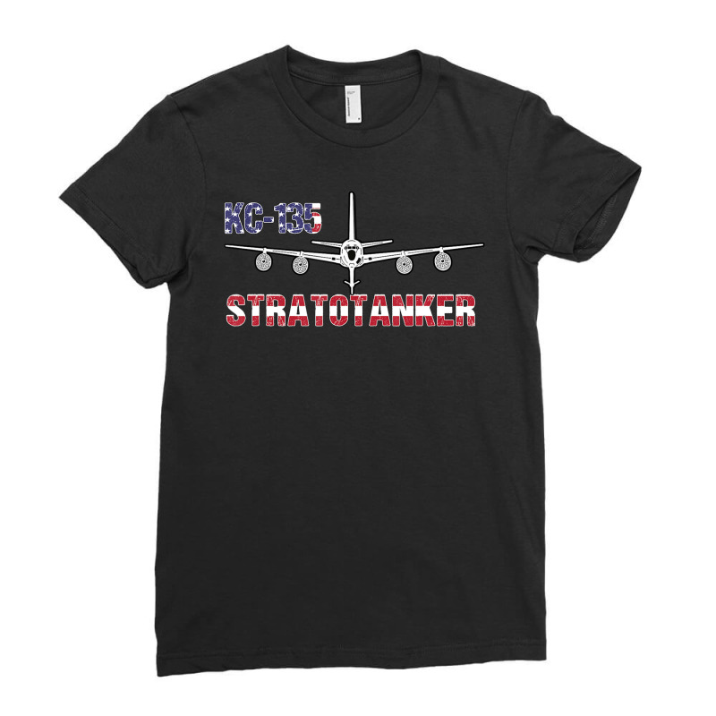 Limited Edition Kc135 Stratotanker Air Force Pilot- American Flag Ladies Fitted T-Shirt by quanghuydinh1 | Artistshot