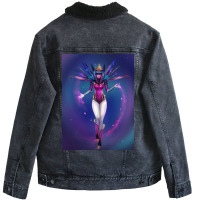 Walking Pegasus Unisex Sherpa-lined Denim Jacket | Artistshot