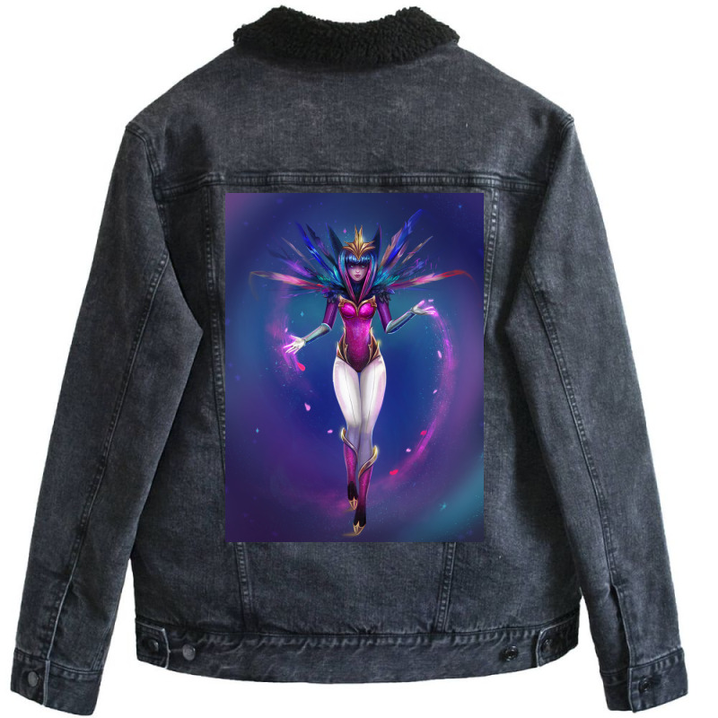 Walking Pegasus Unisex Sherpa-Lined Denim Jacket by cevassanadel | Artistshot