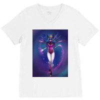 Walking Pegasus V-neck Tee | Artistshot