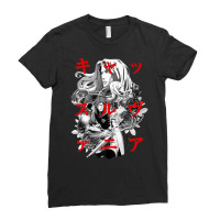 Castlevania Group Shot Kanji Overlay Premium T Shirt Ladies Fitted T-shirt | Artistshot