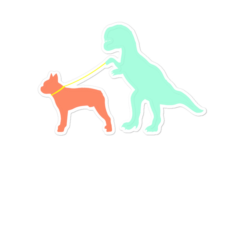 Boston Terrier T  Shirtfunny Boston Terrier Dinosaur Cute Boston Terri Sticker | Artistshot