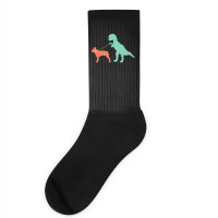 Boston Terrier T  Shirtfunny Boston Terrier Dinosaur Cute Boston Terri Socks | Artistshot