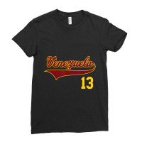 Limited Edition Retro Venezuela Baseball Vinotinto Beisbol 13 Ladies Fitted T-shirt | Artistshot