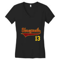 Limited Edition Retro Venezuela Baseball Vinotinto Beisbol 13 Women's V-neck T-shirt | Artistshot