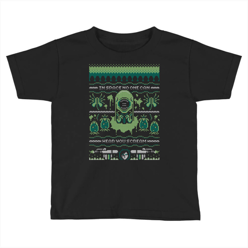 Limited Edition No One Will Hear You Scream Ugly Sweater Toddler T-shirt by Pannell Quintero | Artistshot