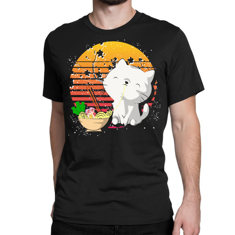 Cat T  Shirt Ramen Noodles Kawaii Cat T  Shirt Classic T-shirt | Artistshot