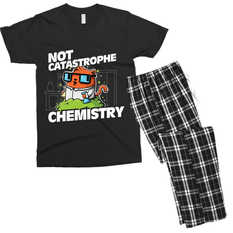 Trending Not Catastrophe Chemistry Pun Cat Shirt Funny Chemistry Cat H Men's T-shirt Pajama Set by Pannell Quintero | Artistshot