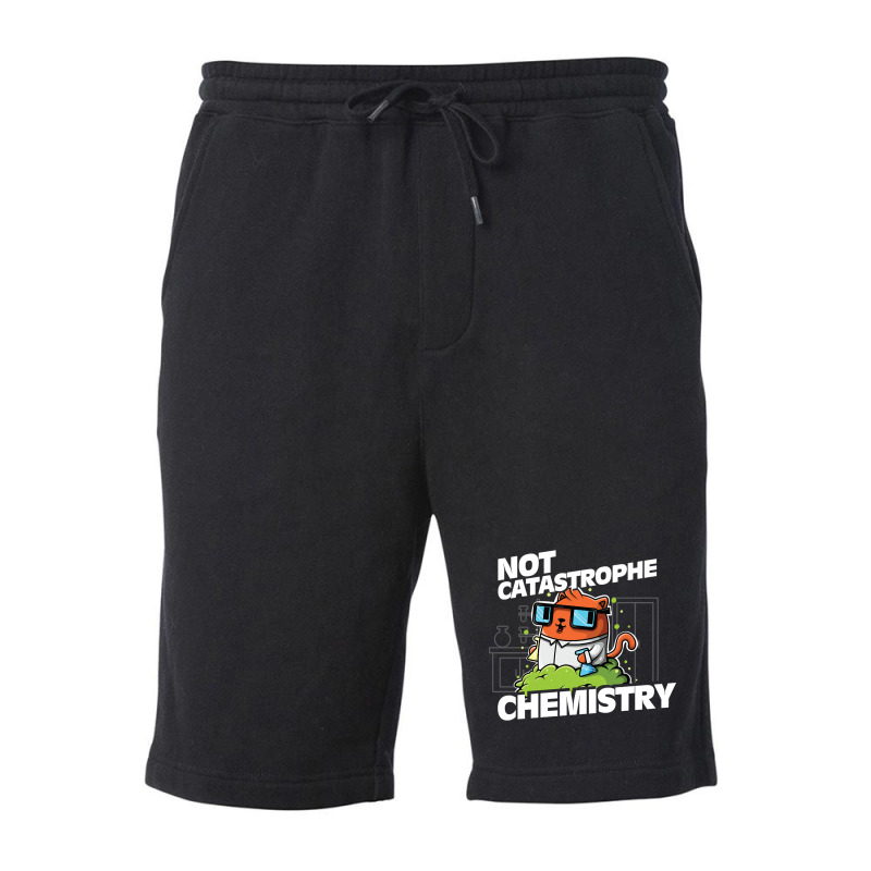 Trending Not Catastrophe Chemistry Pun Cat Shirt Funny Chemistry Cat H Fleece Short by Pannell Quintero | Artistshot