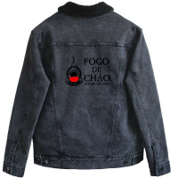 Retro Fogo De Specialchao Churrascaria Old Boy Unisex Sherpa-lined Denim Jacket | Artistshot