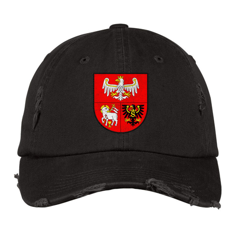 Warmian Masurian Voivodeship Poland Coat Of Arms Vintage Cap by CaridadAlstott | Artistshot