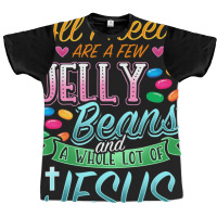 Hot Trend Fun Christian Jelly Bean Candy Lover Easter Jesus Saying Graphic T-shirt | Artistshot