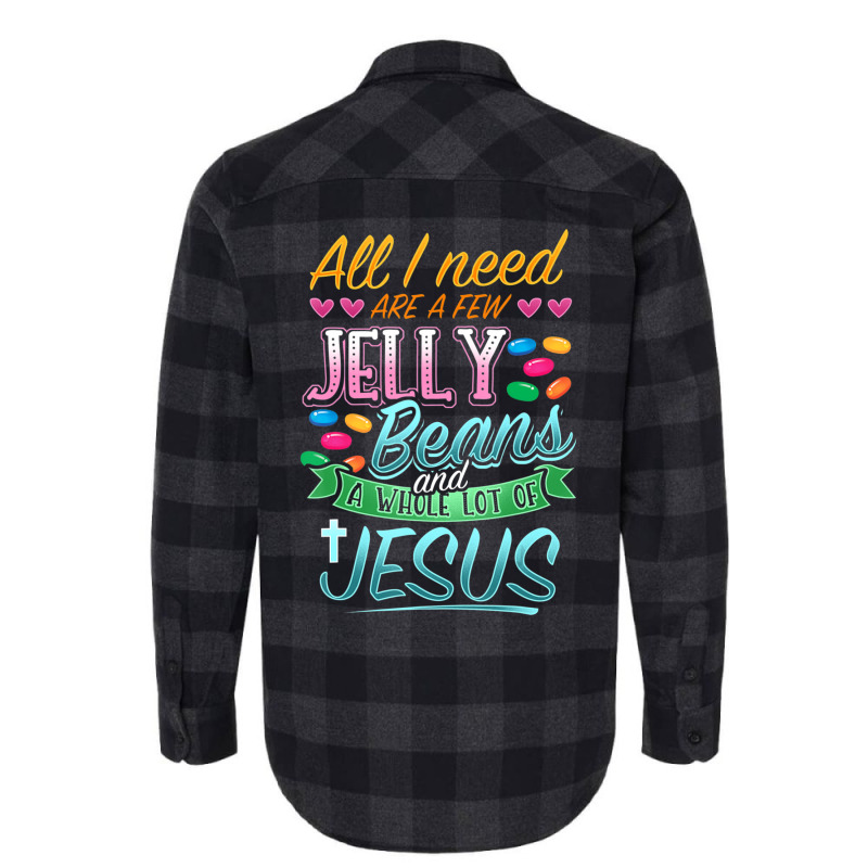 Hot Trend Fun Christian Jelly Bean Candy Lover Easter Jesus Saying Flannel Shirt by bummercaught | Artistshot