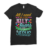 Hot Trend Fun Christian Jelly Bean Candy Lover Easter Jesus Saying Ladies Fitted T-shirt | Artistshot