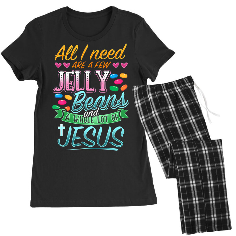 Hot Trend Fun Christian Jelly Bean Candy Lover Easter Jesus Saying Women's Pajamas Set by bummercaught | Artistshot