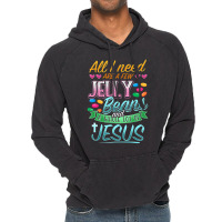 Hot Trend Fun Christian Jelly Bean Candy Lover Easter Jesus Saying Vintage Hoodie | Artistshot