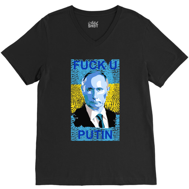 Fuck You Putin Gift V-Neck Tee by JudyRowena | Artistshot