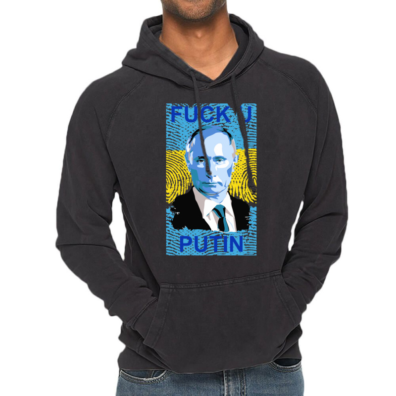 Fuck You Putin Gift Vintage Hoodie by JudyRowena | Artistshot