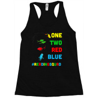 Limited Edition Reading Teacher Squad Oh The Places One Two Red Blue F Racerback Tank | Artistshot