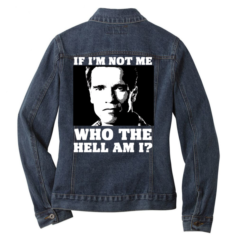 Total Recall, If I'm Not Me, Total Recall, Total, Recall, Total Recall Ladies Denim Jacket by SHOPODKA | Artistshot