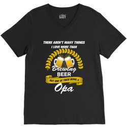 This Opa Loves Brewing Beer V-Neck Tee | Artistshot