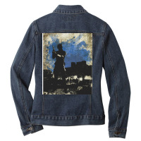 Leon Kennedy Resi 2 Minimalist Art Ladies Denim Jacket | Artistshot