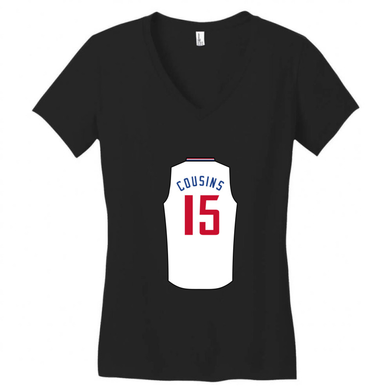 Demarcus Cousins Jersey 12 Women's V-Neck T-Shirt by KelseyHachler | Artistshot