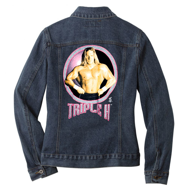 Triple H, The Game, Triple H, Triple, H, Triple H Vintage, Triple H Ar Ladies Denim Jacket by SHOPODKA | Artistshot