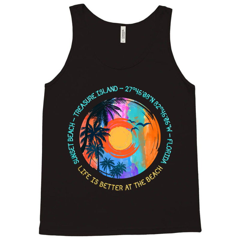 Hot Trend Sunset Beach, Treasure Island, Pinellas County, Florida Tank Top | Artistshot